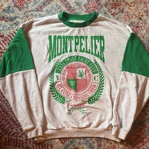 Grey & Green Vermont Pullover